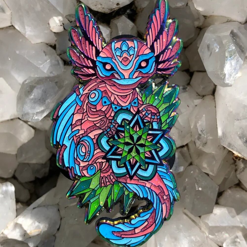 New Age Original Artwork - Pins - Newtronic Sally Mandala
